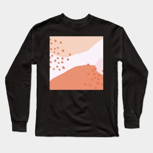 pink and mauve groovy simple abstract design Long Sleeve T-Shirt